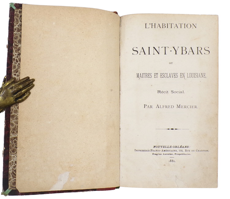 Rare and important source for Southern creole culture and language, printed in New Orleans.