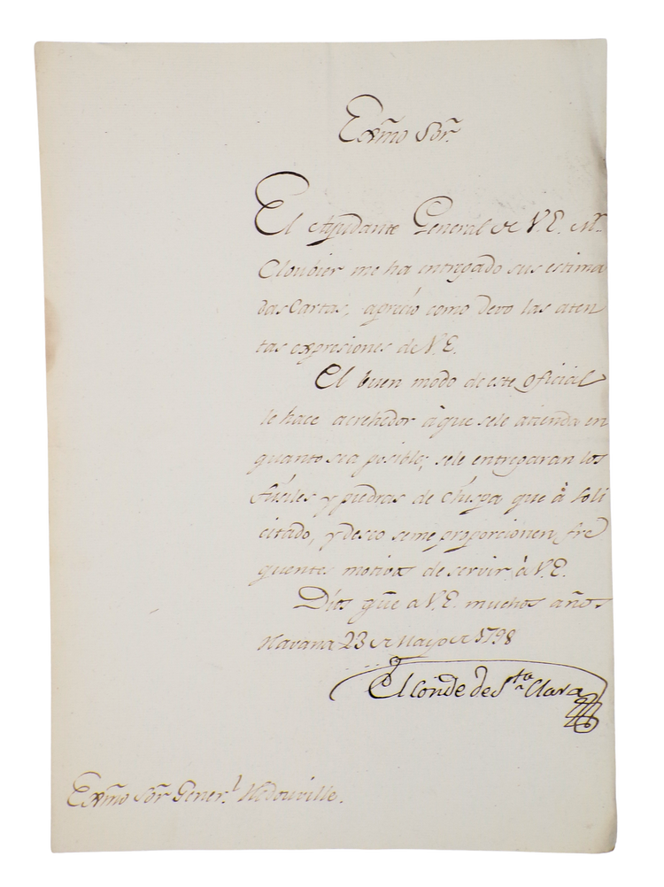 Governor of Cuba gets involved in the Haitian Slave Revolt