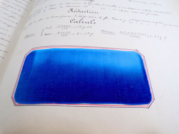 Gindre factory silk weaving manual, Lyon, ca. 1880.