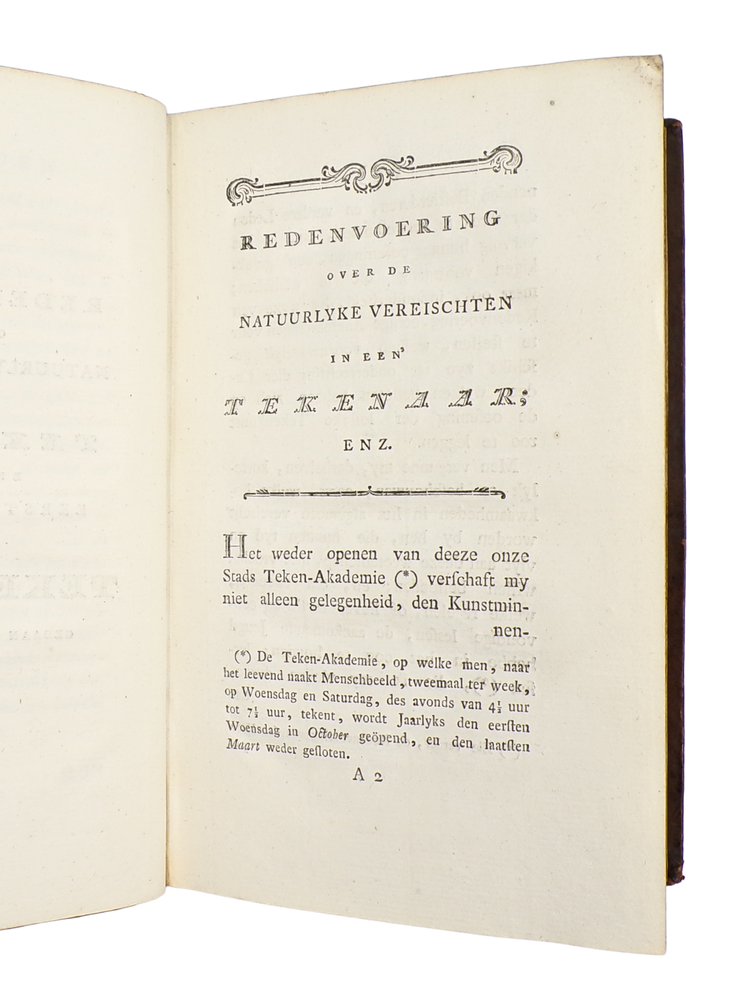 The prevailing ideas about art in 18th century Amsterdam; signed copy