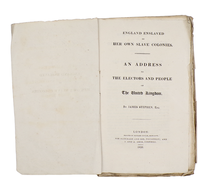 Abolitionist pamphlet, inscribed by the author