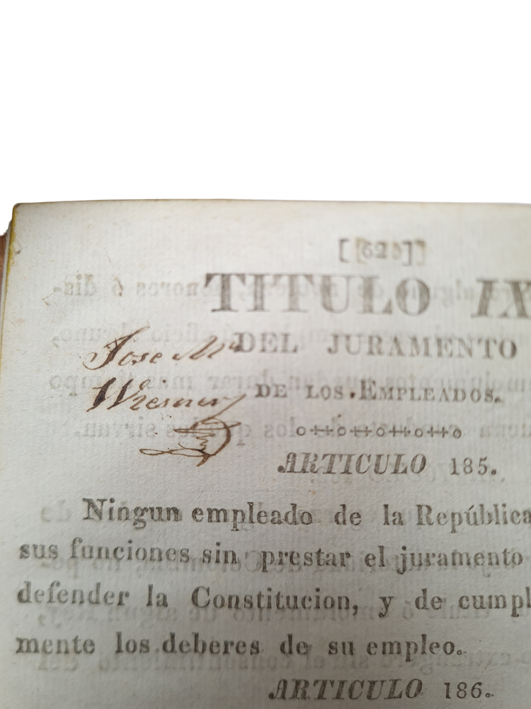 Bolivar, Constitucion de la Republica de Colombia, 1821.