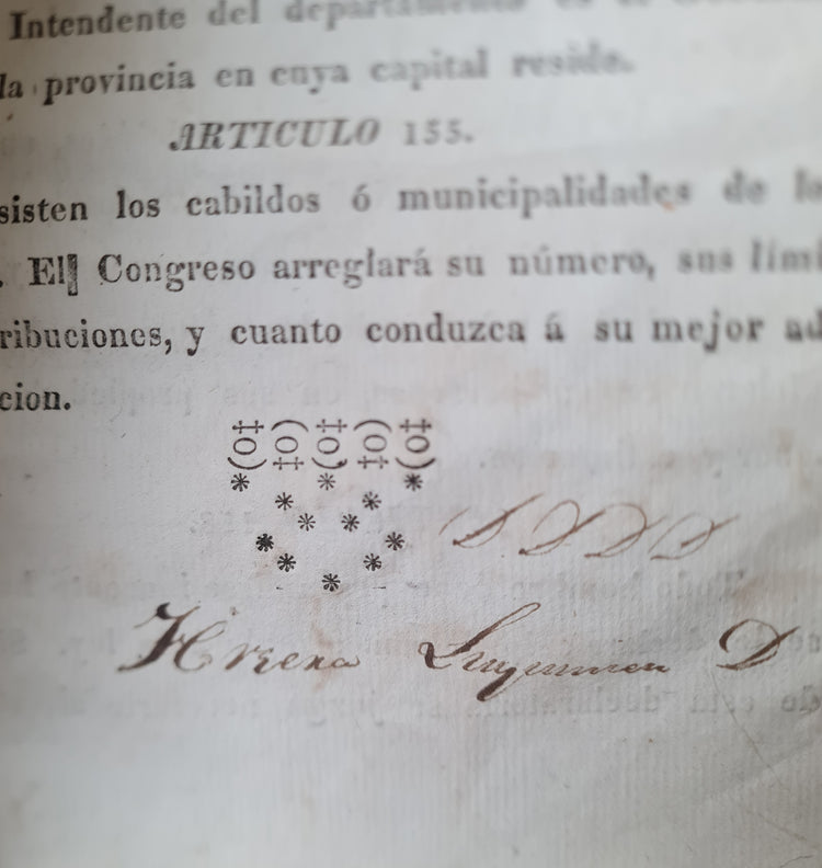 Bolivar, Constitucion de la Republica de Colombia, 1821.