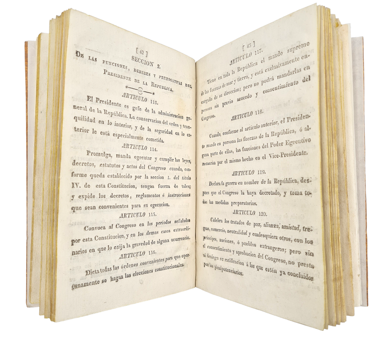 Bolivar, Constitucion de la Republica de Colombia, 1821.