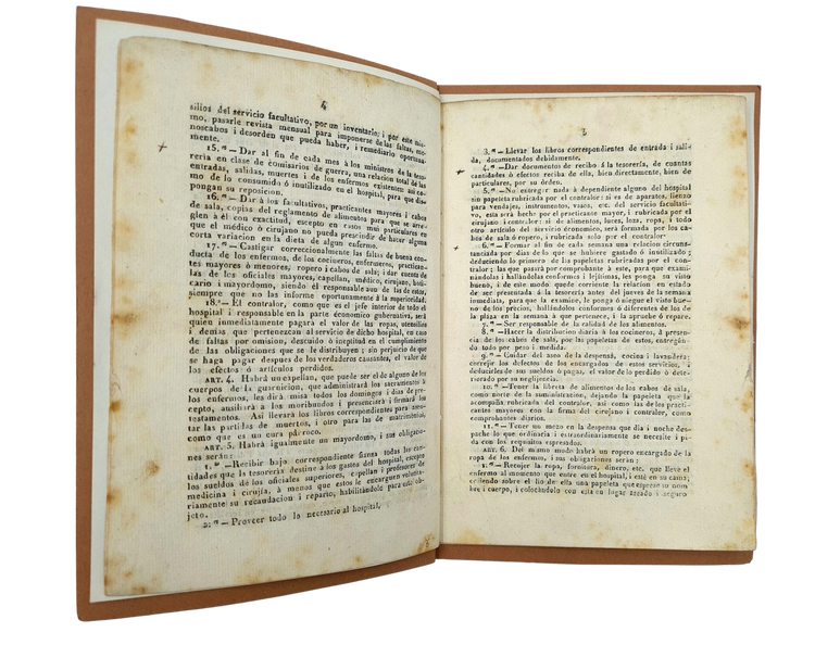 Bolivar improves medical services in Venezuela, Caracas 1827.