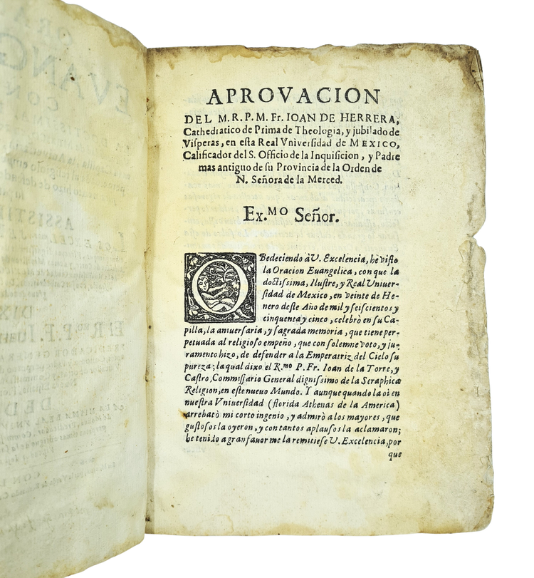Paula de Benavides, Oracion evangelica con que la doctissima real universidad de Mexico, 1655.