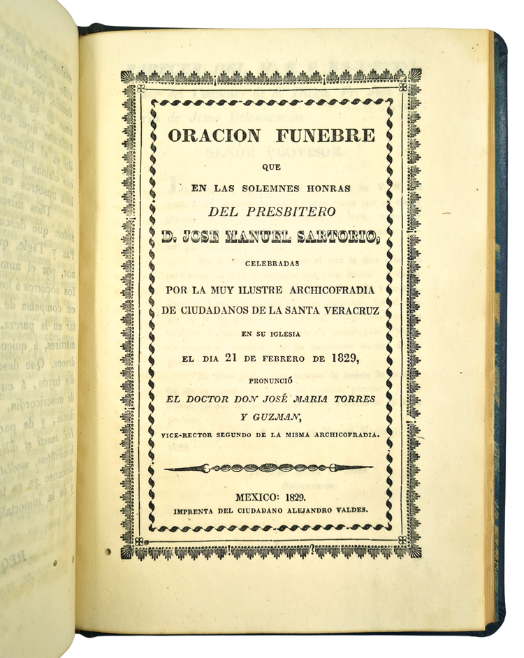 Torquemada, Solemnes Honras, 1829.