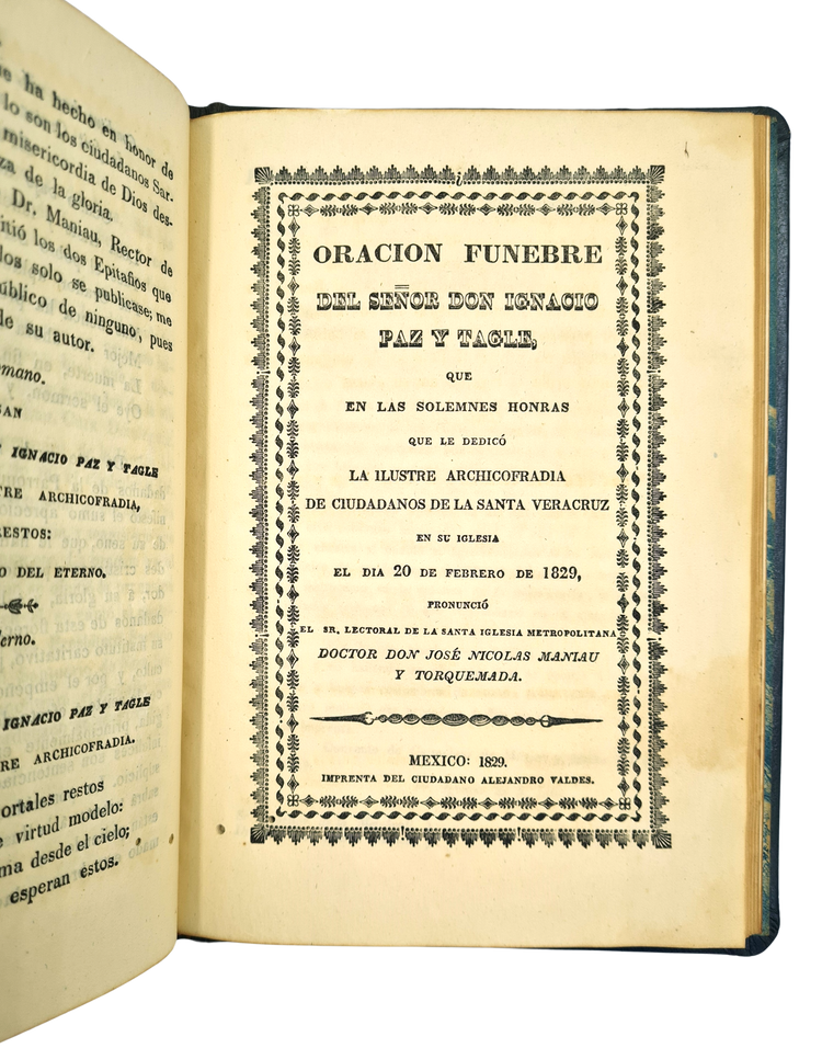 Torquemada, Solemnes Honras, 1829.