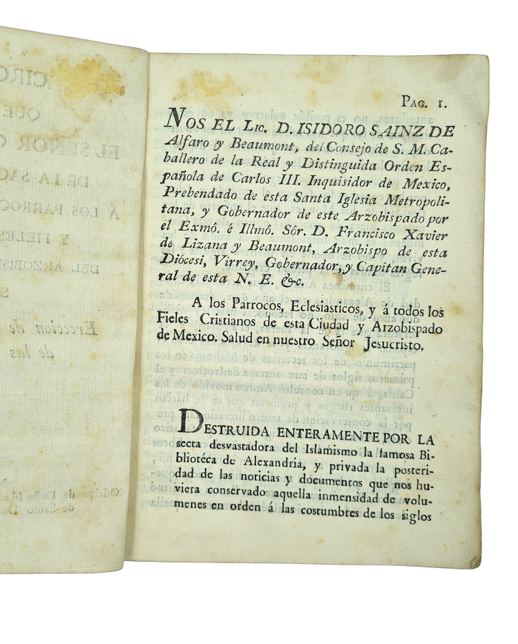 Indigenous burial rites prohibited, Mexico 1809.