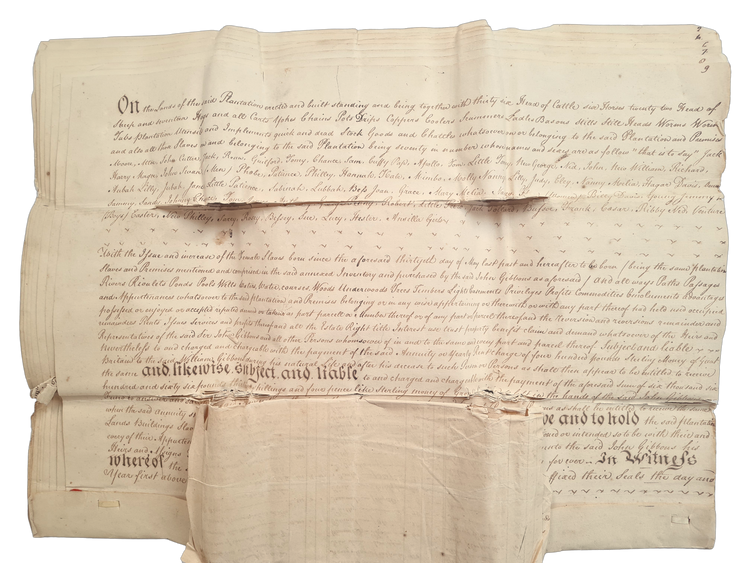 Barbados plantations archive, 1771-1798.