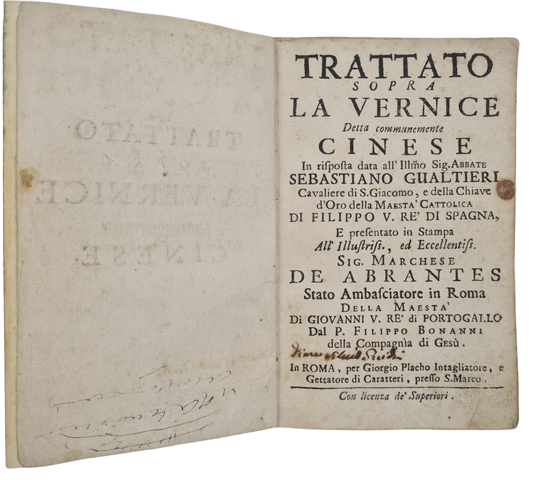 First European treatise on Chinese and Japanese lacquer, 1720.