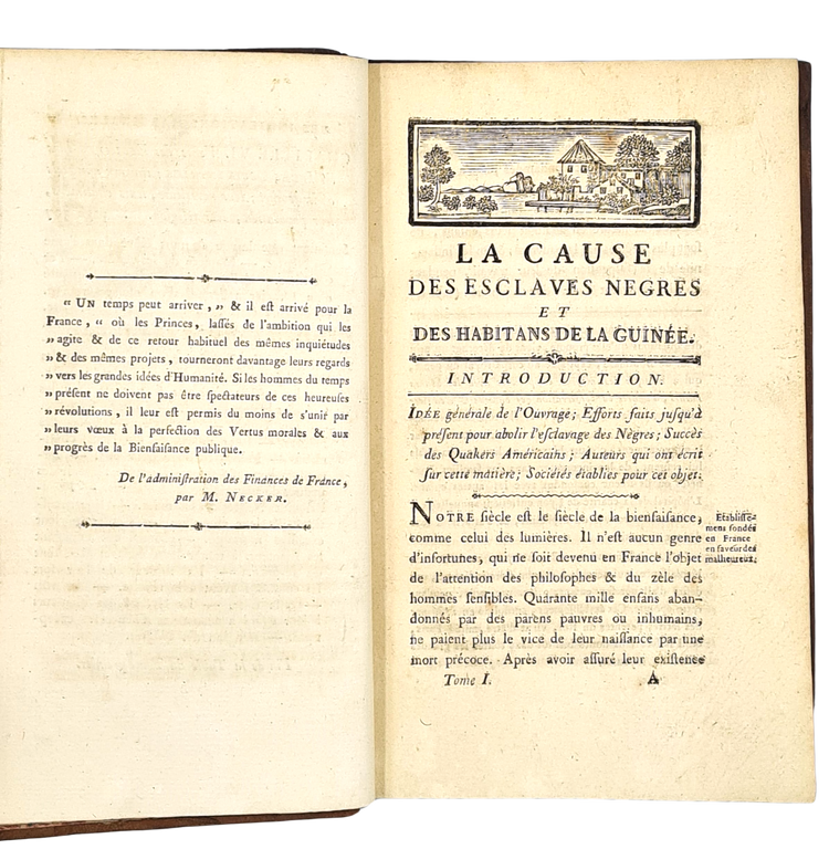 Frossard, La cause des esclaves negres et habitans de la Guinee, 1789.