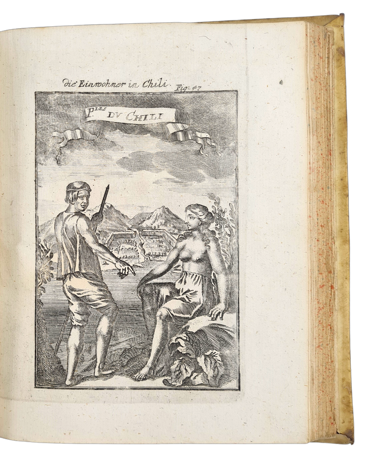 Mallet, Beschreibung des gantzen Welt-Kreises, 1719.