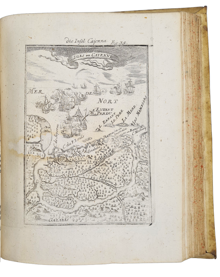 Mallet, Beschreibung des gantzen Welt-Kreises, 1719.