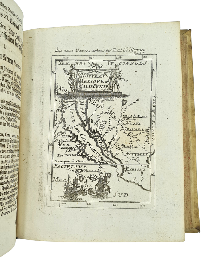 Mallet, Beschreibung des gantzen Welt-Kreises, 1719.
