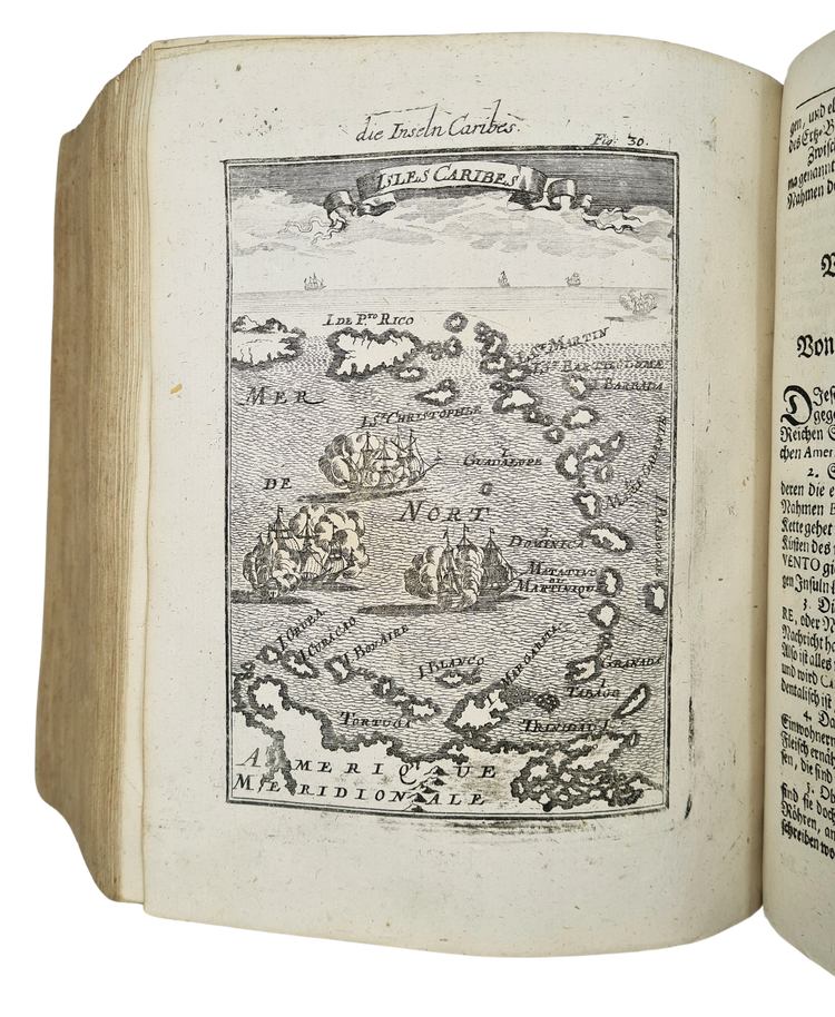 Mallet, Beschreibung des gantzen Welt-Kreises, 1719.