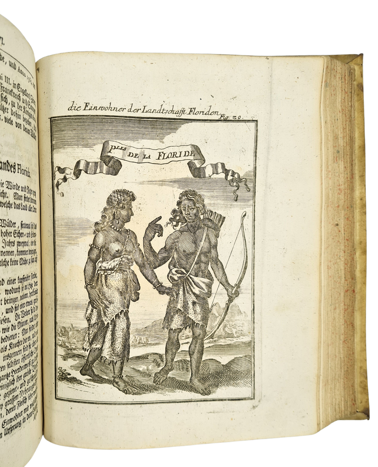 Mallet, Beschreibung des gantzen Welt-Kreises, 1719.
