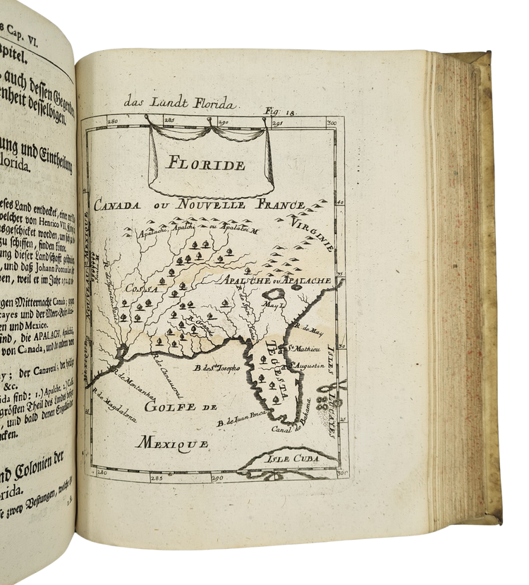 Mallet, Beschreibung des gantzen Welt-Kreises, 1719.