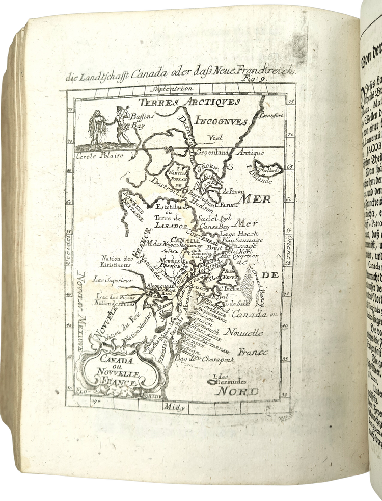 Mallet, Beschreibung des gantzen Welt-Kreises, 1719.