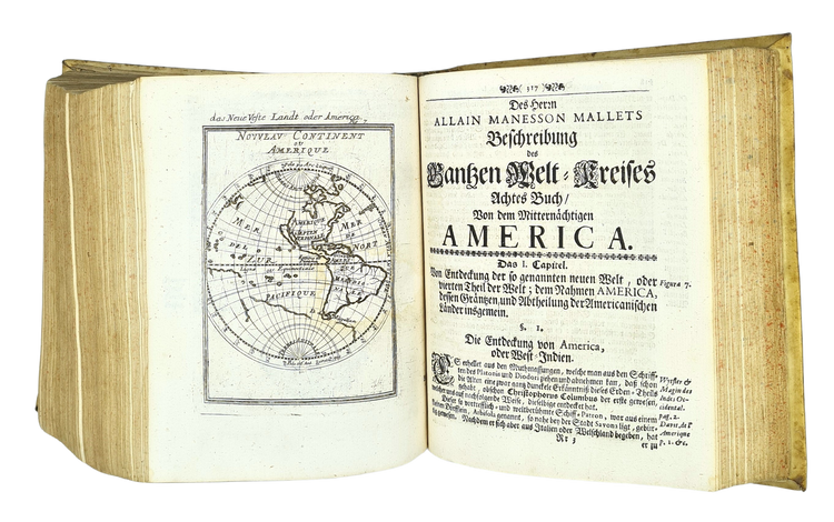 Mallet, Beschreibung des gantzen Welt-Kreises, 1719.