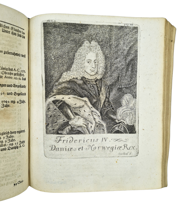 Mallet, Beschreibung des gantzen Welt-Kreises, 1719.
