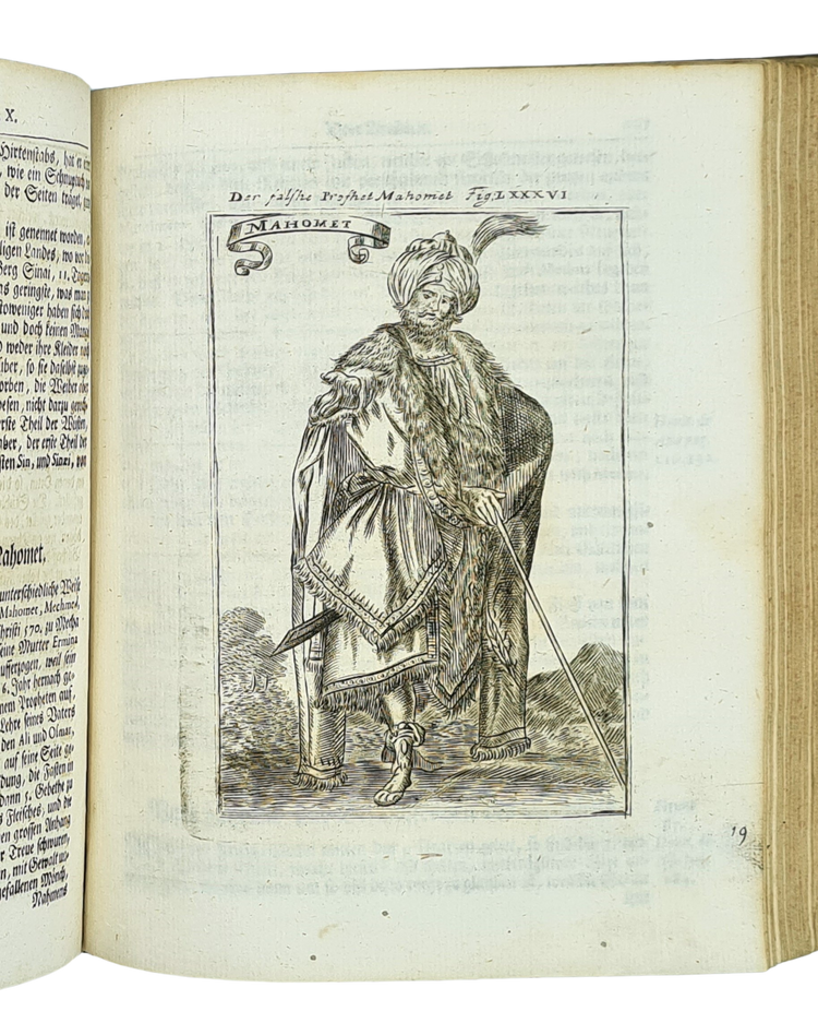 Mallet, Beschreibung des gantzen Welt-Kreises, 1719.