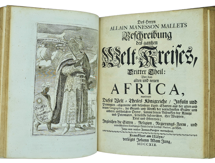 Mallet, Beschreibung des gantzen Welt-Kreises, 1719.