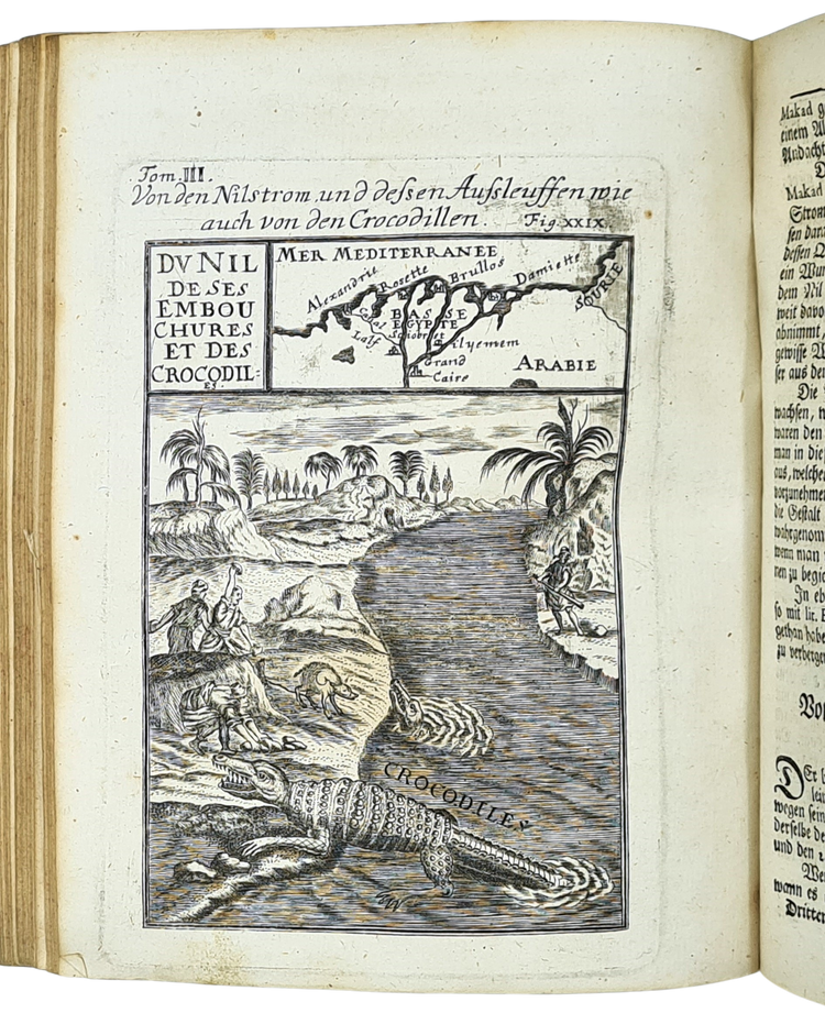 Mallet, Beschreibung des gantzen Welt-Kreises, 1719.