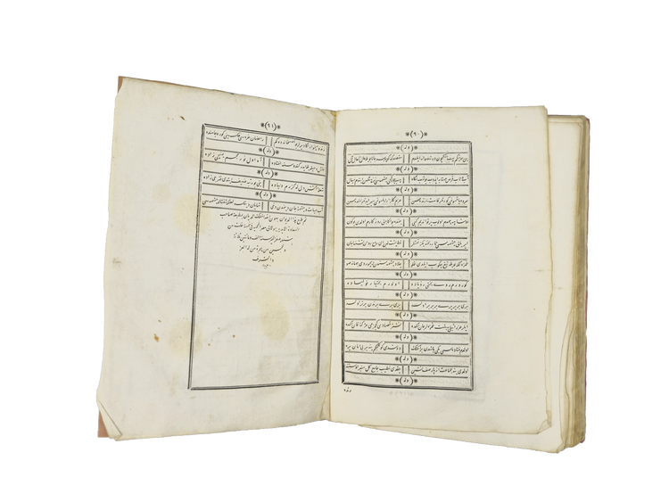 Final opening, pages 90–91, with colophon of Muvakkitzade Pertev’s Dīwān.