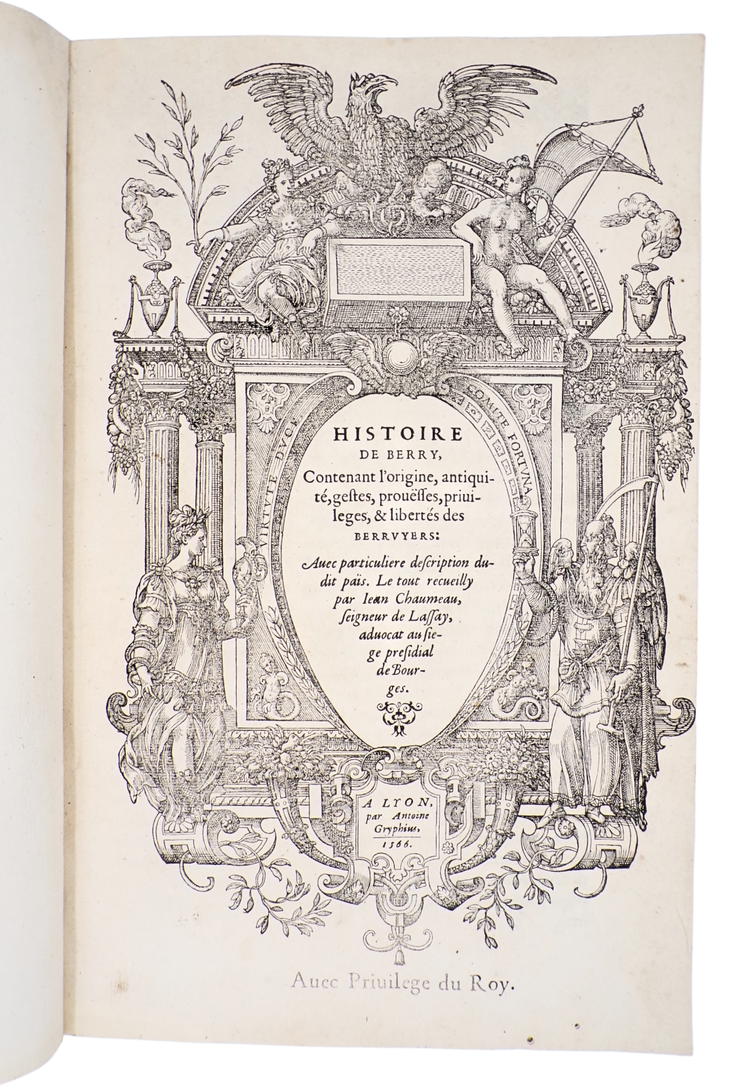 Chaumeau, Histoire de Berry, 1599.
