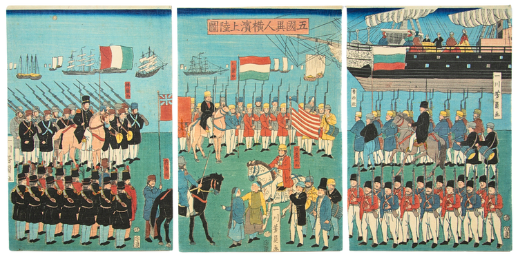 American and European forces enter Japan