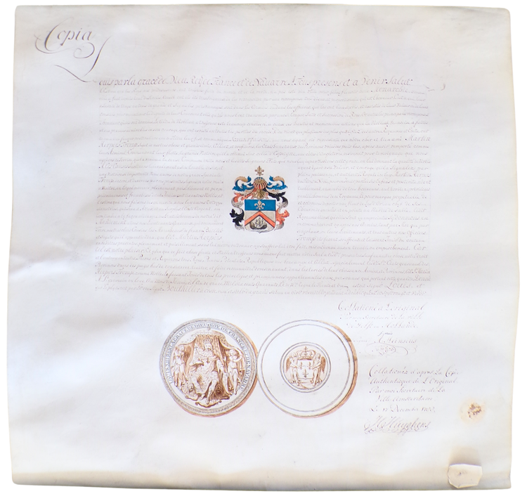 Letters of Nobility of Admirals Maarten and Cornelis Tromp
