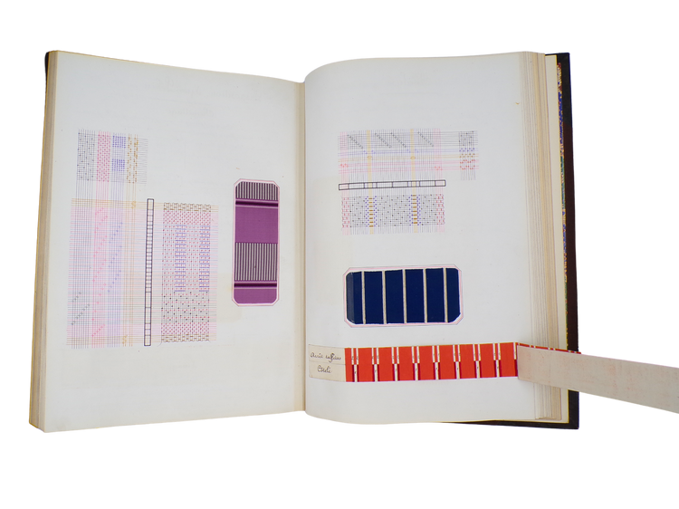Gindre factory silk weaving manual, Lyon, ca. 1880.