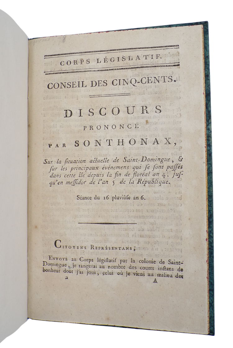 Sonthonax on Rigaud and Toussaint-Louverture: racial politics and power in revolutionary Haiti