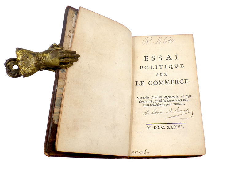 Melon, Essai politique sur le commerce, 1736.
