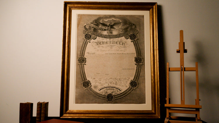 Extremely rare lithographed Declaration of Independence of Venezuela