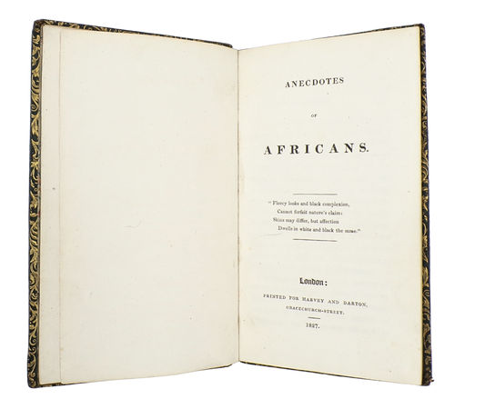 Abolitionist rarity by “A Lover of Africa”