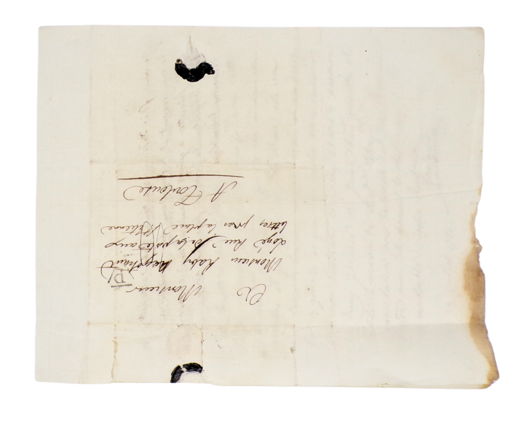 Foulquier, Autograph letter signed, 1780.