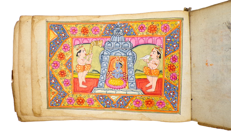 Indian mansucript with 10 fine miniatures