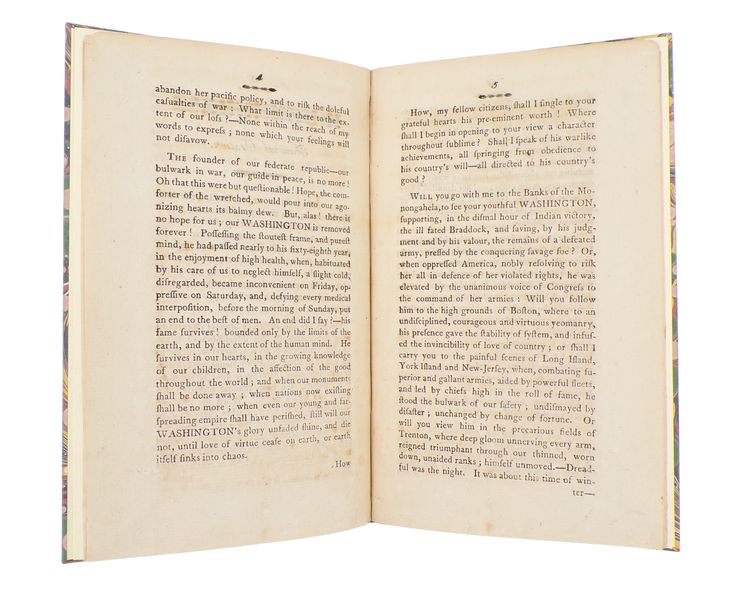 First Boston edition of Henry Lee's Iconic Eulogy for George Washington