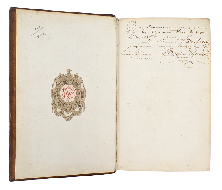 The prevailing ideas about art in 18th century Amsterdam; signed copy