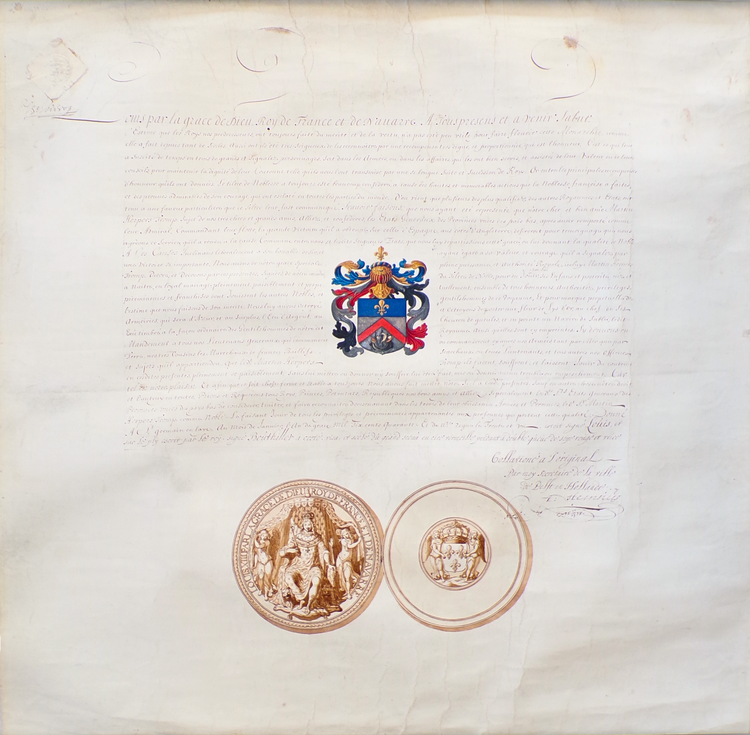 Letters of Nobility of Admirals Maarten and Cornelis Tromp