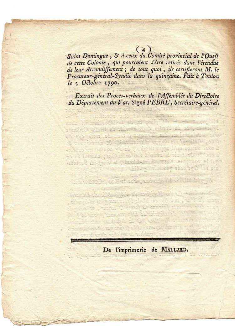The return of the mutineers from Saint-Domingue
