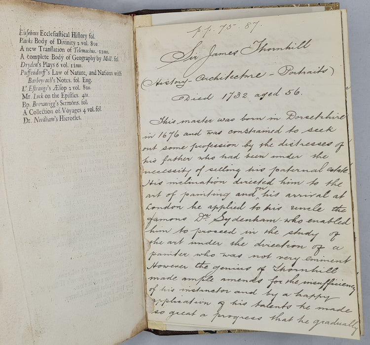 Richardson, Two Discourses, 1719.