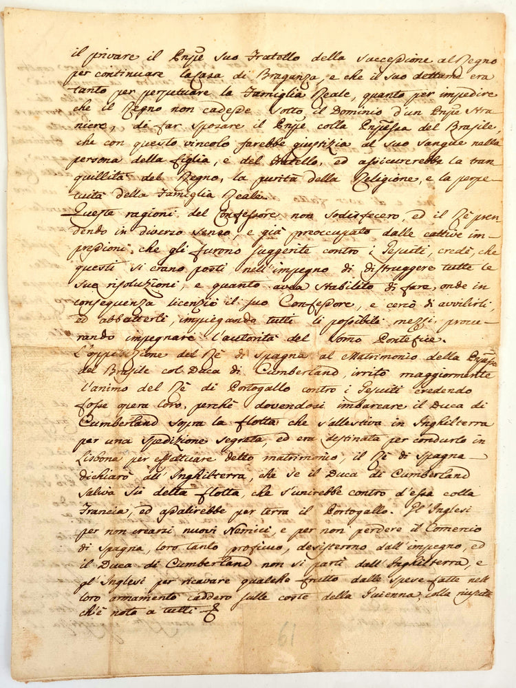 Tanucci, Notizie Anecdote, 1759.