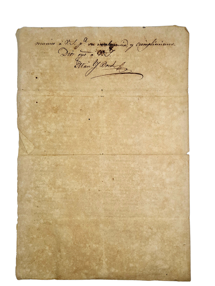 Francisco de Paula Santander, Republica de Colombia, 1826.