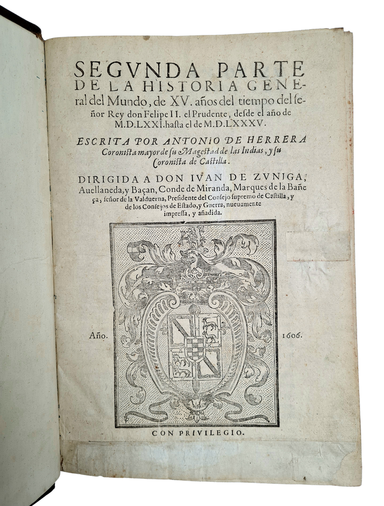 Herrera, Historia general del Mundo, 1606-1612.