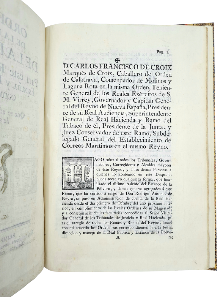 Galvez, Ordenanzas de la Real renta de la polvora para este Reyno de Nueva España, Mexico, 1777.