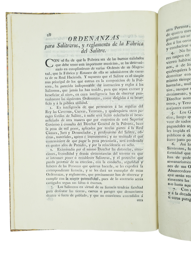 Galvez, Ordenanzas de la Real renta de la polvora para este Reyno de Nueva España, Mexico, 1777.