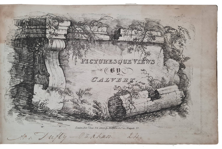 Calvert, Picturesque views by Calvert. 1823.